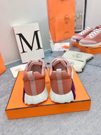 HM Bouncing Sneaker In Coral Pink Fabric 106441