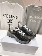 CD Vibe Sneaker Black Polyester Mesh Fabric And Lambskin