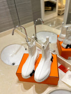 HM Fun Sneaker In White Mesh Fabric And Lambskin  983006