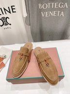 LP CHARMS WALK BABOUCHE LOAFERS COPPER SUEDE