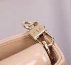 SMALL LADY D-JOY 22 BEIGE LAMBSKIN