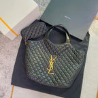 ICARE MAXI 58 SHOPPING BAG BLACK QUILTED LAMBSKIN
