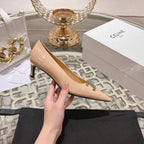 HIGH-HEELS 5 CM IN SEPIA TAN CALFSKIN