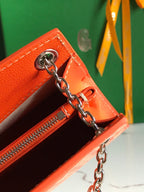 ROUETTE STRUCTURÉ MINI BAG 21 IN ORANGE GOYARDINE CANVAS AND CALFSKIN
