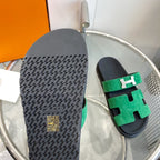 Chypre Sandal Green Suede