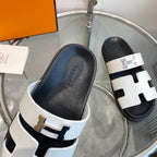 Chypre Sandal White Leather