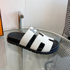 Chypre Sandal White Leather