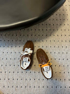 miu sneaker balance 530 dark brown suede