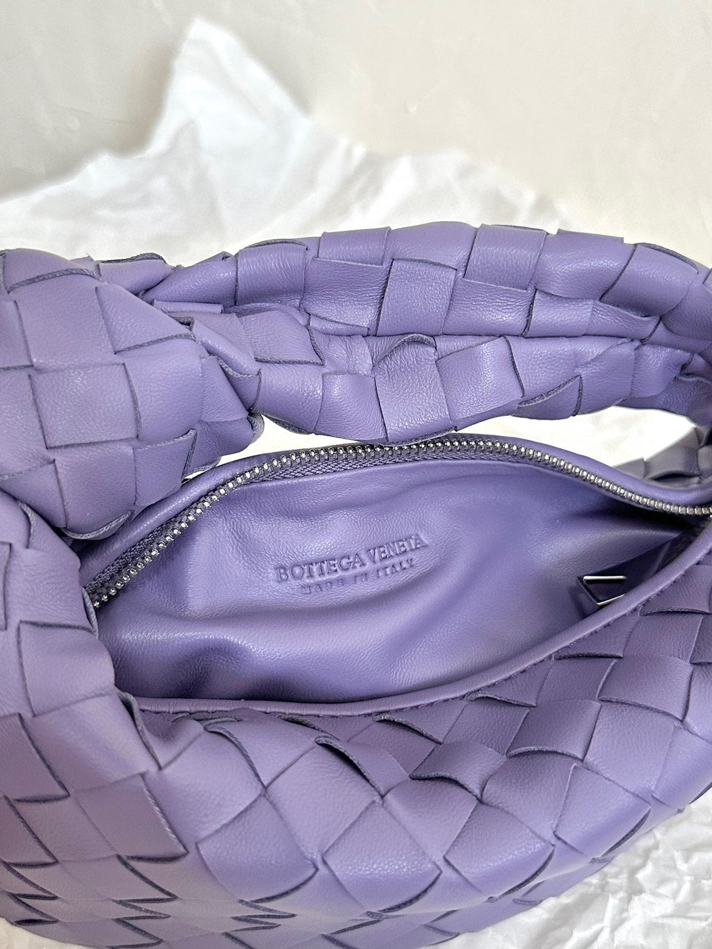 mini jodie 28 purple lambskin