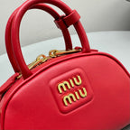 TOP-HANDLE 18 BAG IN RED CALFSKIN