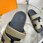 Chypre Sandal Clay Mastic Calfskin Leather