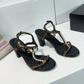 high heel sandal 85 black quilted calfskin mop
