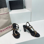 high heel sandal 85 black quilted calfskin mop