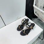 high heel sandal 85 black quilted calfskin mop