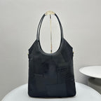 HOBO 40 TOTE IN PATCHWORK BLACK CALFSKIN