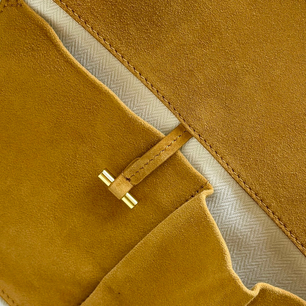 The Row Margaux 15 38cm Tote Bag In Suede