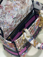 medium lay 24 purple white embroidery