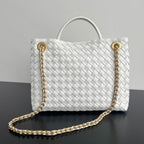 bv medium andiamo 32 white lambskin