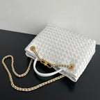 bv medium andiamo 32 white lambskin