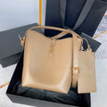 le 37 20cm dark beige shiny calfskin