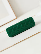 cc 24a nano 19cm kelly shopper bag green lambskin