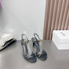 CUIR TRIOMPHE SANDAL IN LAMBSKIN BLACK