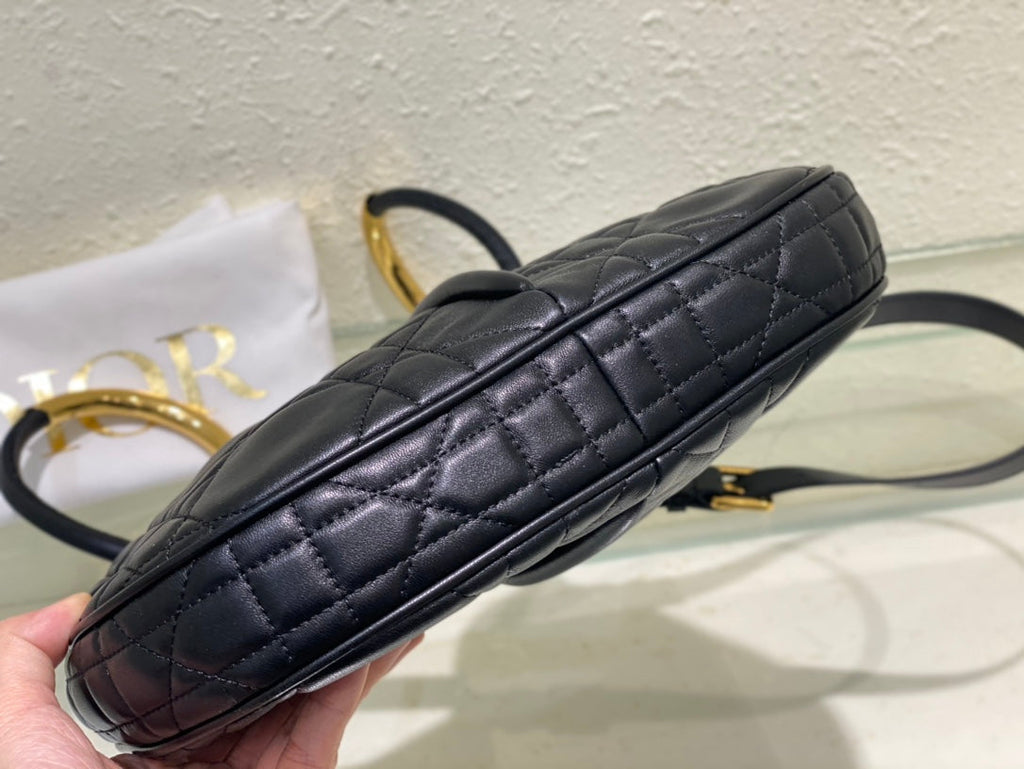 meidum cd nolita 27cm black macrocannage lambskin