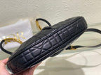 meidum cd nolita 27cm black macrocannage lambskin