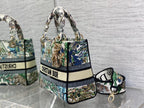 CD Travel Star Green 24 Lady Dior Bag Canvas 336666