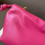 LOE MEDIUM 28 FLAMENCO PURSE IN BRIGHT PINK NAPPA LAMBSKIN