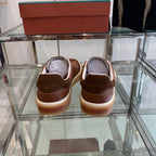 LP TENNIS WALK SNEAKERS BROWN AND CHOCOLATE CALFSKIN