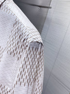 LV LONG-SLEEVED SHIRT IN WHITE DAMIER COTTON 238802