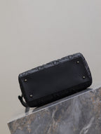 Lady Bag 20cm Black Graphic Lambskin