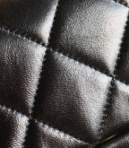 24B Mini Flap Bag With Top Handle 19cm Black Lambskin