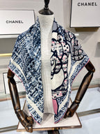 CC Scarf 110 CM In Colorful Cashmere Silk  413605