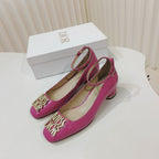 CD Miss Dior Pump 40mm In Deep Pink Cowhide 111330