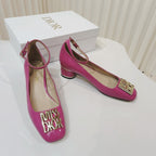 CD Miss Dior Pump 40mm In Deep Pink Cowhide 111330