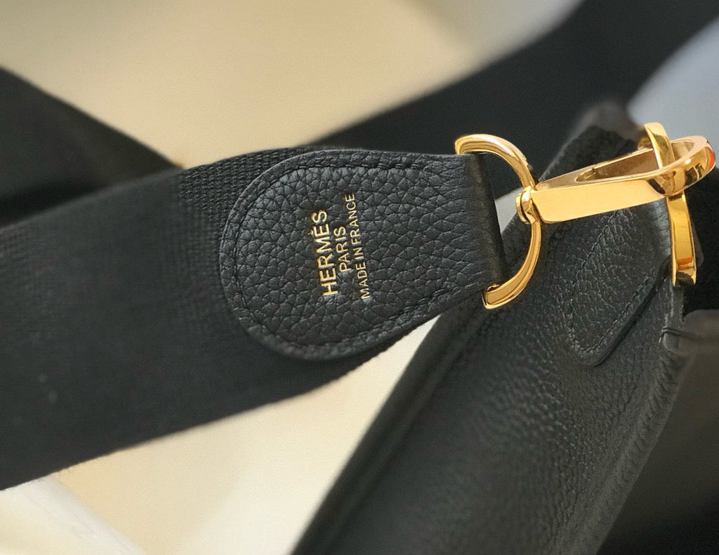 Evelyne 29cm Black Togo Ghw
