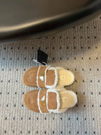 PRA Furry Half-Slipper Brown Suede 478567
