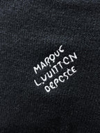LV SWEATER IN BLACK KNITTED WOOL ATTACHED PEARL 238809