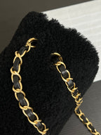 Flap Bag Small 23cm Black Sherling Lambskin Gold Hardware