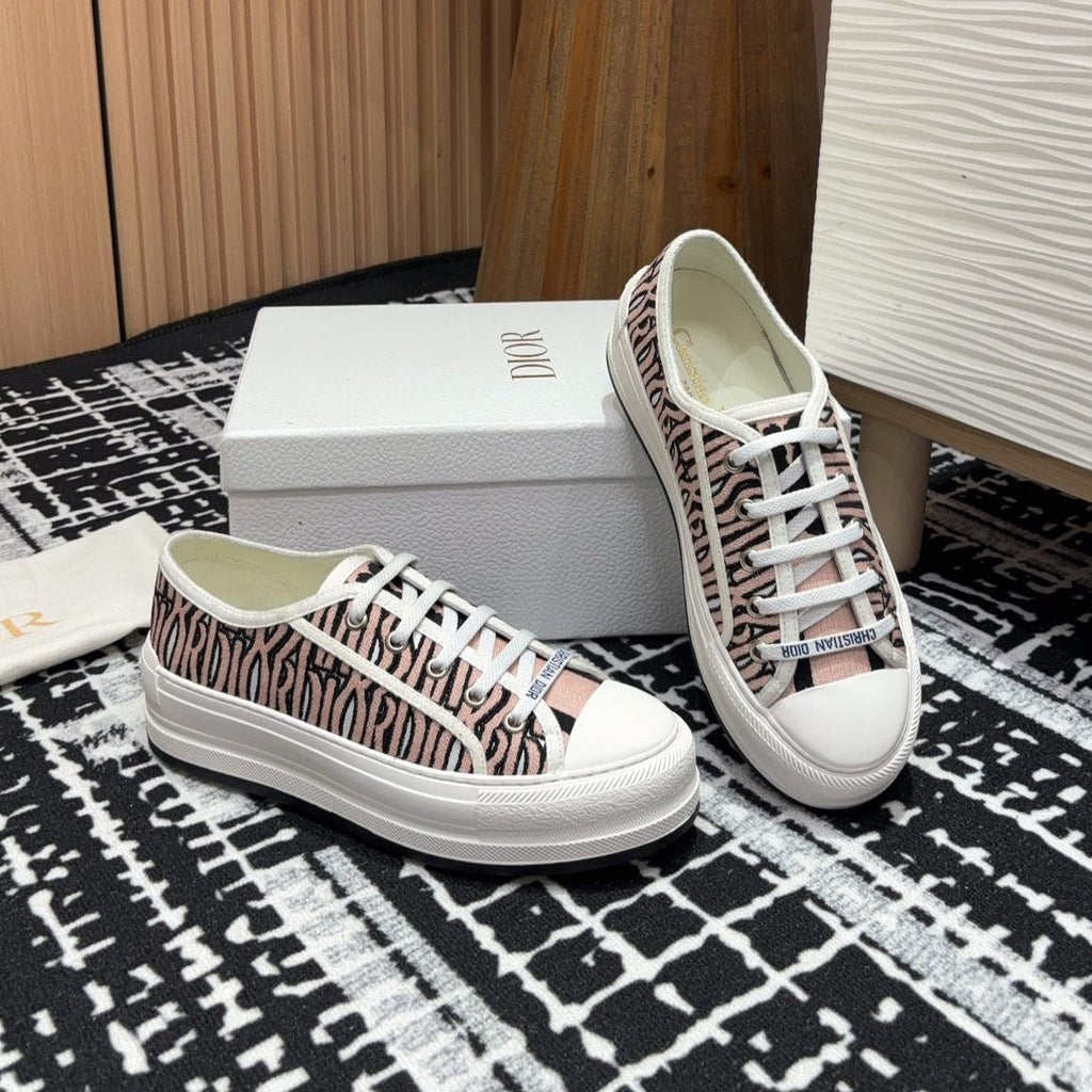 CD Walk'n'Dior Platform Sneaker Pale Pink Miss Canvas