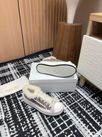 CD Walk'n'Dior Platform Sneaker Pale Pink Canvas And Fleece Lining