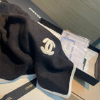 CC Scarf 200 CM In Black Wool Cashmere 401978