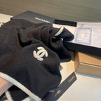 CC Scarf 200 CM In Black Wool Cashmere 401978