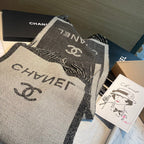 CC Scarf 200 CM In Grey Mix White Wool 403798
