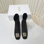 Miss Dior Ankle Boots 80mm Black Suede 111382
