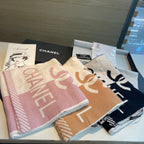 CC Scarf 180 CM In White Mix Pink Cashmere 416940