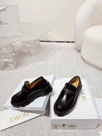 CD Boy Platform Loafer In Black Cowhide 988788