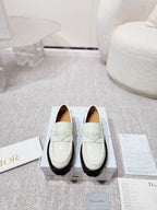 CD Boy Platform Loafer In White Cowhide 988790